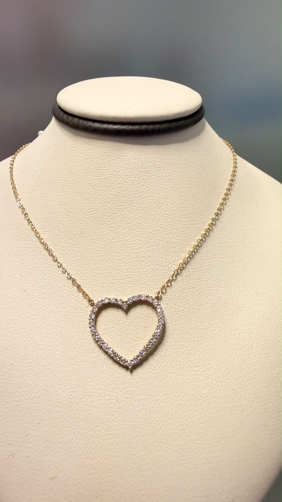 DUMMY - CADENA DE CORAZON DIAMANTES 18K